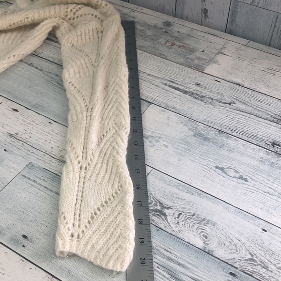 LC Lauren Conrad Loose Knit Back Sheer Tie Bow Gold Thread Small - Picture 6 of 9